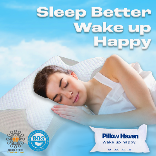 Persona durmiendo cómodamente con almohada cervical Derila