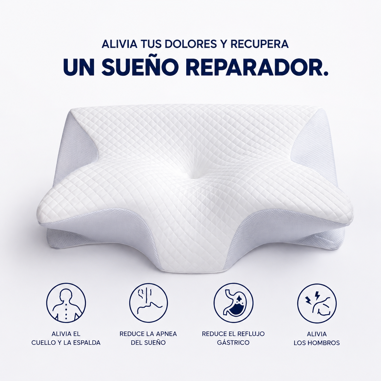 Almohada Cervical Ortopédica Derila — Adiós al Dolor de Cuello