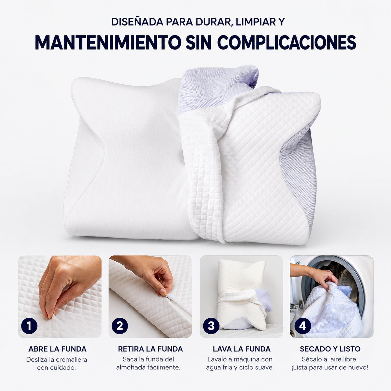 Almohada Cervical Ortopédica Derila — Adiós al Dolor de Cuello