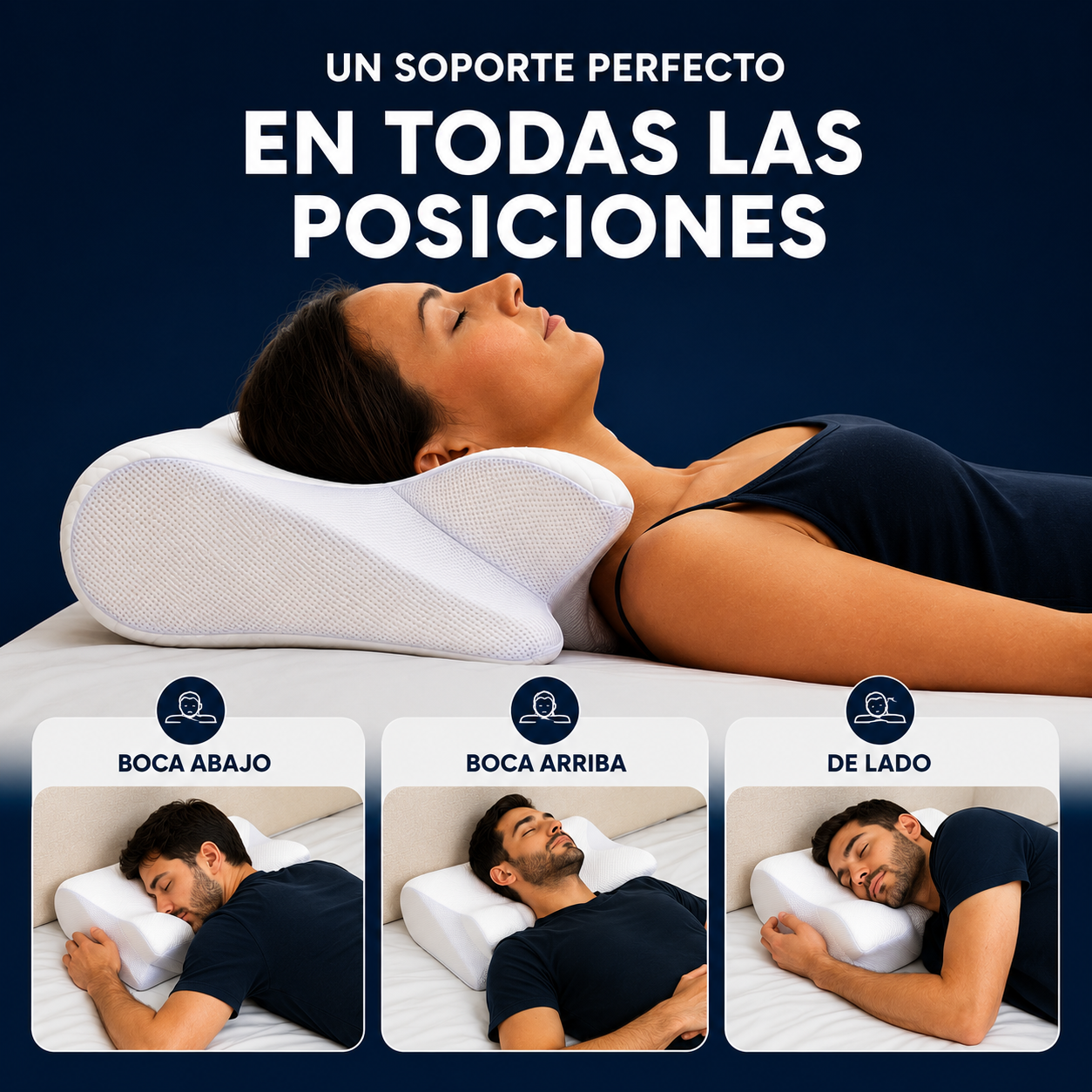 Almohada Cervical Ortopédica Derila — Adiós al Dolor de Cuello
